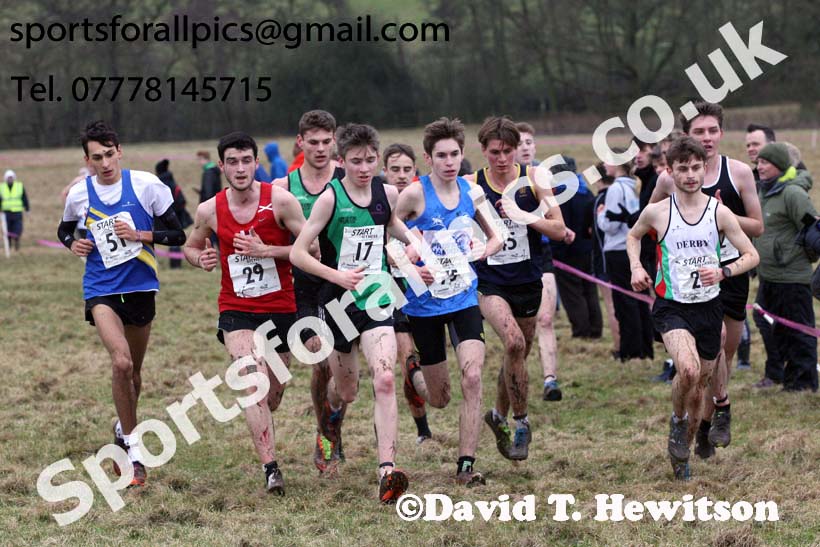 Junior men, 2018 Northern Cross Country Champs., Harewood House, Leeds. Photo: David T. Hewitson/Sports for All Pics